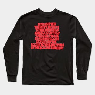 „Rapper's Delight“ Old School Graffiti Design Long Sleeve T-Shirt